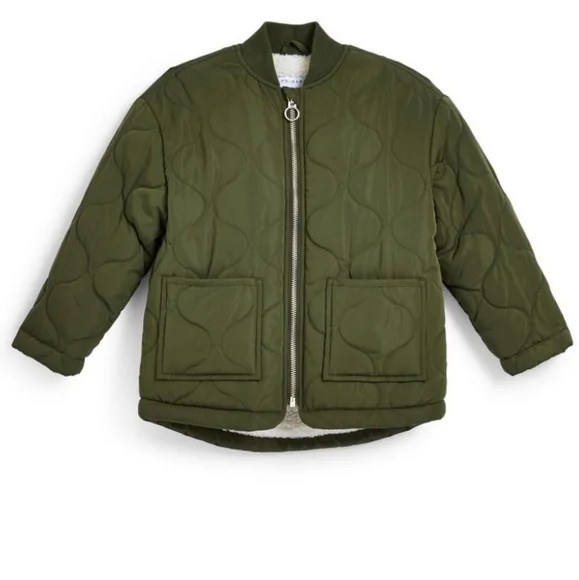 Primark Jackets Coats Primark Girls Quilted Fleece Jacket 56